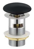 Донный клапан с переливом CEZARES арт-CZR-SAT7-NERO — фото 1, Донные клапаны