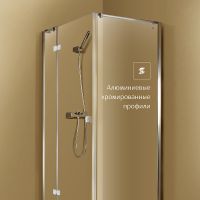 Душевая дверь Roca Metropolis 140 профиль Хром стекло прозрачное арт-MP3414012M — фото 3, Распашные душевые двери