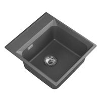 Мойка кухонная Point Мисти 46 графит арт-PN3011GR — фото 4, Кухонные мойки