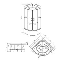 Товар: Душевая кабина Erlit Comfort 80х80 без гидромассажа арт-ER3508TP-C3-RUS - фото 4 Душевая кабина Erlit Comfort 80х80 без гидромассажа арт-ER3508TP-C3-RUS — фото 4, Душевые кабины