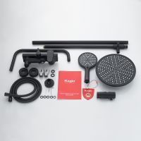 Душевая система Raglo Черная матовая арт-R31.24.06 — фото 12, Душевые стойки