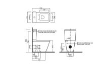 Унитаз компакт Hatria Erika Pro Q без бачка и сиденья арт-Y1BV01 — фото 2, Напольные унитазы