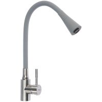 Смеситель для кухни Accoona Нержавеющая сталь Серый арт-A9890T-3 — фото 1, Смесители для кухни