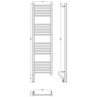 Электрический полотенцесушитель Сунержа Богема 3.0 прямая 1200x300 L Хром арт-00-5804-1230 — фото 4, Электрические полотенцесушители