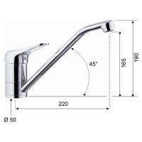 Смеситель для кухни Remer Kiss Хром арт-K40 — фото 2, Смесители для кухни