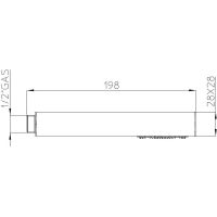 Душевая система Bossini Cosmo Черная матовая арт-L10092.073 — фото 4, Душевые стойки