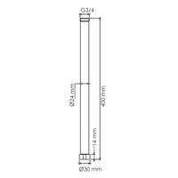 Удлинитель для душевого комплекта арт-A230 — фото 3, Кронштейны для верхнего душа
