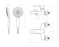 Смеситель для ванны и душа CEZARES арт-STYLUS-VD-BORO — фото 4, Смеситель для ванны