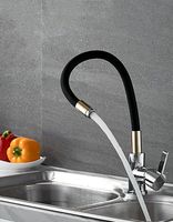 Смеситель для кухни Ledeme Rainbow 4898-10L Хром Золото Черный матовый арт-535864 — фото 6, Смесители для кухни