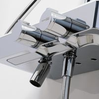 Душевой комплект с термостатическим смесителем арт-A113.067.155.CH Thermo — фото 5, Душевые стойки