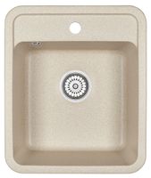 Granula-, кухонная мойка, СтандАРТ кварц арт-4202, БЕЖЕВЫЙ — фото 1, Кухонные мойки
