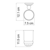 Товар: Ammer K- Подстаканник одинарный арт-7028 - фото 4 Ammer K- Подстаканник одинарный арт-7028 — фото 4, Стаканы для зубных щеток