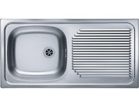 Мойка для кухни BASIC 60 NAT-60 860X435 в комплекте с сифоном 1011717, арт-1008843.0 — фото 1, Кухонные мойки