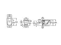 Унитаз Roca The Gap Round подвесной без сиденья арт-3460NL000 — фото 2, Подвесные унитазы