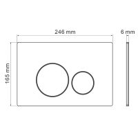 Клавиша смыва Iberica Blanca Inox-O Хром глянцевый арт-IB.B081.003.001 — фото 4, Кнопки смыва