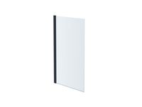 Товар: Шторка на ванну, одноэлементная, поворотная 800X1500 профиль черный, стекло прозр арт-AQ DEL SBA 08015BL - фото 1 Шторка на ванну, одноэлементная, поворотная 800X1500 профиль черный, стекло прозр арт-AQ DEL SBA 08015BL — фото 1, Неподвижные шторки для ванной