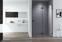 Душевая дверь CEZARES арт-BELLAGIO-B-12-100-C-NERO — фото 1, Распашные душевые двери