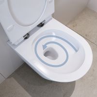 Комплект унитаза с инсталляцией Aqueduto Cone с сиденьем Микролифт и Черной матовой клавише арт-AQDS033T — фото 5, Комплекты унитаз + инсталляция