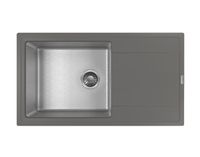 Florentina Мойка "Комби" 860, серый шелк FS арт-21.400.D0860.307 — фото 1, Кухонные мойки