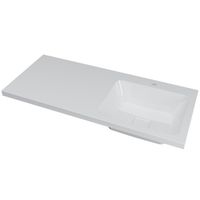 Раковина Madera Kamilla 110 R с местом под стиральную машину Белая арт-4627173210034 — фото 1, Раковины встраиваемые сверху