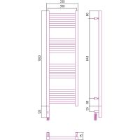 Электрический полотенцесушитель Сунержа Модус 3.0 1000x500 R Хром арт-00-5701-1050 — фото 3, Электрические полотенцесушители