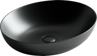 Раковина-чаша Ceramicanova Element 52 Черная матовая арт-CN6017MB — фото 7, Раковины накладные