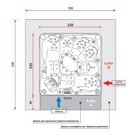 Бассейн Gruppo Treesse Rodas 230x230 с гидромассажем арт-PROD01BP — фото 4, Бассейны