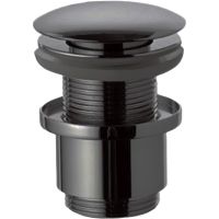 Донный клапан Remer click-clack Черный брашированный хром арт-904CC2114CFP — фото 1, Донные клапаны