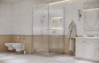 Душевой уголок Ambassador Abner 100х100 профиль Хром стекло прозрачное арт-10011106 — фото 8, Квадратные душевые уголки