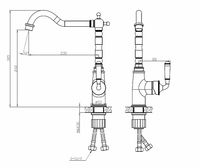 Смеситель для кухни ESKO Prague Бронза Сатин арт-PG 519 — фото 4, Смесители для кухни