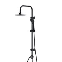 Душевая система Dorff Comfort Черная матовая арт-D0708000BL — фото 10, Душевые стойки