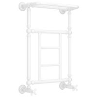 Водяной полотенцесушитель Сунержа Ренессанс 1452 660х400 с полкой Белый арт-12-0282-6640 — фото 4, Водяные полотенцесушители