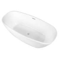 Ванна акриловая,отдельностоящая, AQUATEK ТЕРА 1700 * 780 * 590. В комплекте со сливом и арт-AQ-128778Wt — фото 1, Акриловые ванны