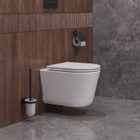 Унитаз подвесной безободковый с сиденьем CEZARES LINER арт-CZR-38083-49-TH-TOR/SC — фото 13, Подвесные унитазы