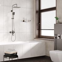 Товар: Душевой комплект со смесителем арт-A18401 - фото 1 Душевой комплект со смесителем арт-A18401 — фото 1, Душевые стойки