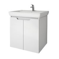 Товар: Тумба Q PLUS (D), 70 см, подвесная/напольная, 2 дверцы, с опорами, белый глянец арт-99.1005 - фото 3 Тумба Q PLUS (D), 70 см, подвесная/напольная, 2 дверцы, с опорами, белый глянец арт-99.1005 — фото 3, Тумбы под раковину