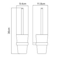 Sauer K- Щетка для унитаза подвесная арт-7927 — фото 4, Ершики для унитаза
