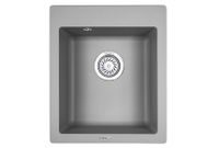 Granula-, кухонная мойка, кварц арт-4201, АЛЮМИНИУМ — фото 1, Кухонные мойки