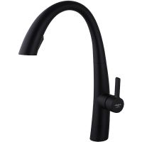 Смеситель для кухни Melodia della vita Perfetto Черный арт-MDV30207bk — фото 1, Смесители для кухни