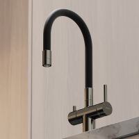 Смеситель для кухни Sancos Lucia Вороненая сталь Черный арт-SC4004GG — фото 2, Смесители для кухни