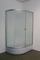 Душевой уголок Parly 120x80 R ZFM1201R профиль Хром матовый стекло матовое арт-9213 — фото 4, Асимметричные душевые уголки