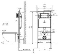 Инсталляция Owl 1975 Hasvik для унитаза с клавишей смыва Хром арт-OWLINSTNI — фото 2, Инсталляции для унитазов