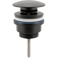 Донный клапан E.C.A. click-clack Черный матовый арт-402129031С1EX — фото 1, Донные клапаны