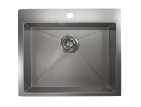 Granula-, стальная кухонная мойка арт-5951, СТАЛЬ САТИН — фото 1, Кухонные мойки