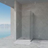 Душевая перегородка 110*200 RGW WA-033-B Черные петли Чёрный/Прозрачное/8 мм арт-351003311-14 — фото 2, Душевые перегородки