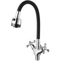 Смеситель для кухни D-Lin Хром Черный арт-D153810-1T — фото 1, Смесители для кухни