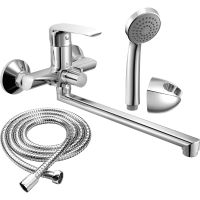 Смеситель для ванны Rush Gozo универсальный Хром арт-GZ3735-51 — фото 1, Смеситель для ванны