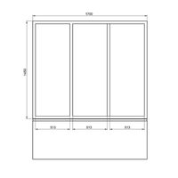 Шторка на ванну Bas Ахин/Атланта/Мальта/Индика/Нептун 170 профиль Белый стекло прозрачное арт-ШТ00064 — фото 3, Шторки для ванной раздвижные