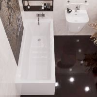 Акриловая ванна Corpa Nera Davinci 150x70 без гидромассажа арт-CN05001WH — фото 8, Акриловые ванны