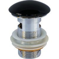 Донный клапан CeramaLux click-clack Черный глянцевый арт-RD019 — фото 1, Донные клапаны